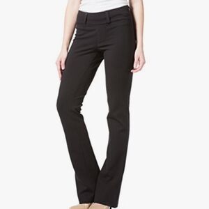 Fishers Finery Ecofabric Ponte Stretch Knit Bootcut Pants In Black Size XS Tall